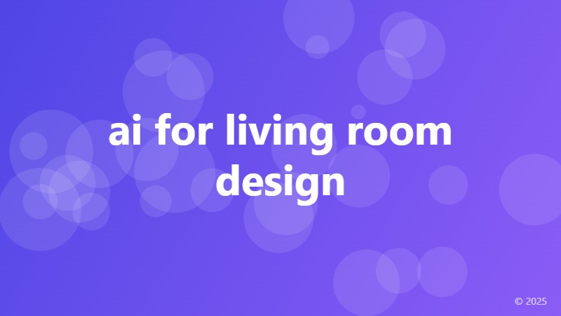 ai for living room design
