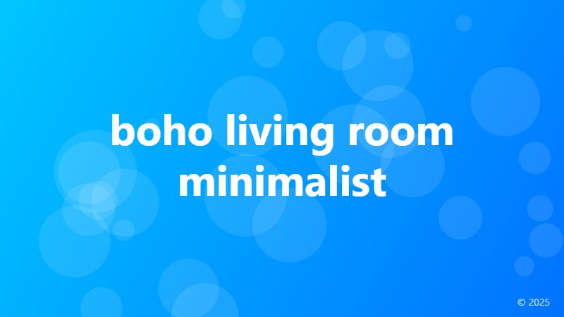 boho living room minimalist