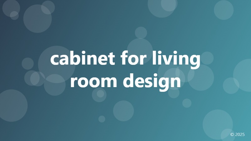cabinet for living room design