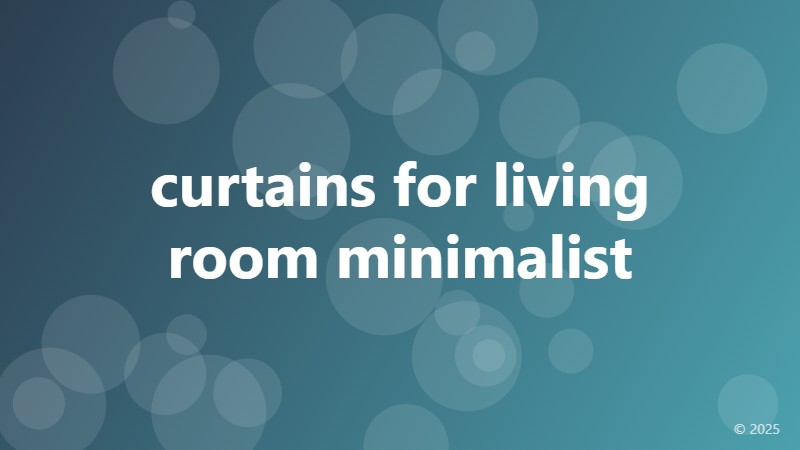 curtains for living room minimalist