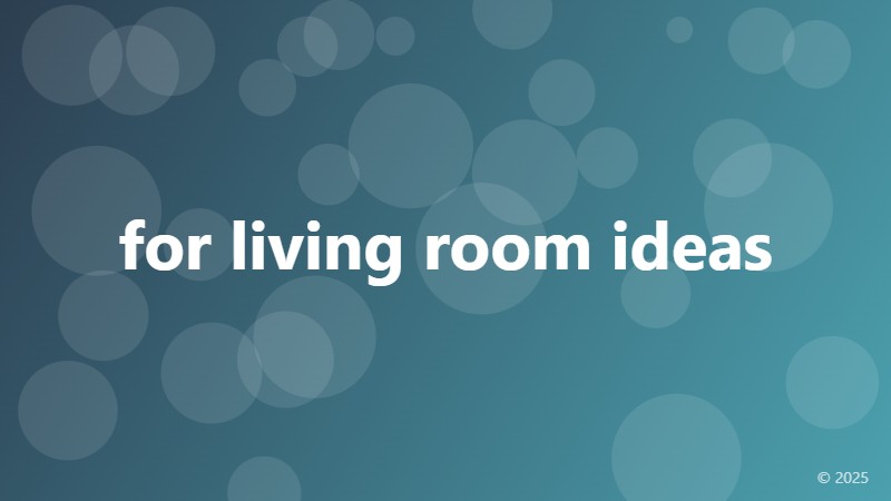 for living room ideas