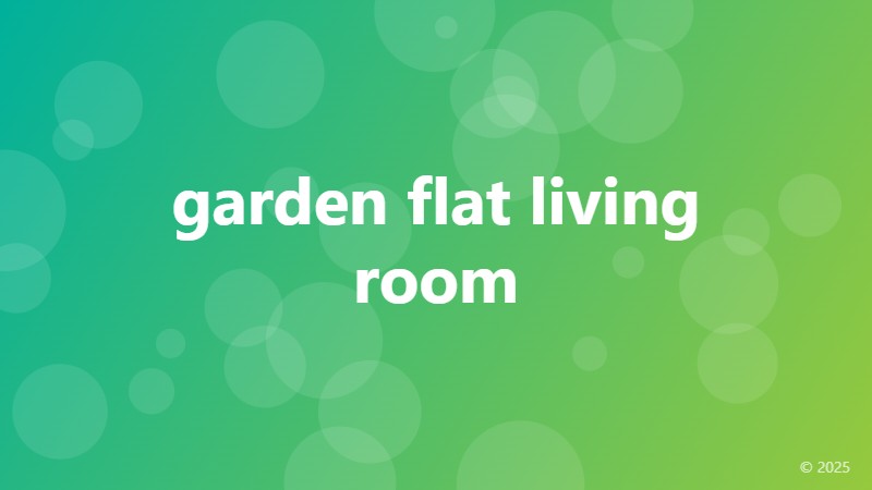 garden flat living room