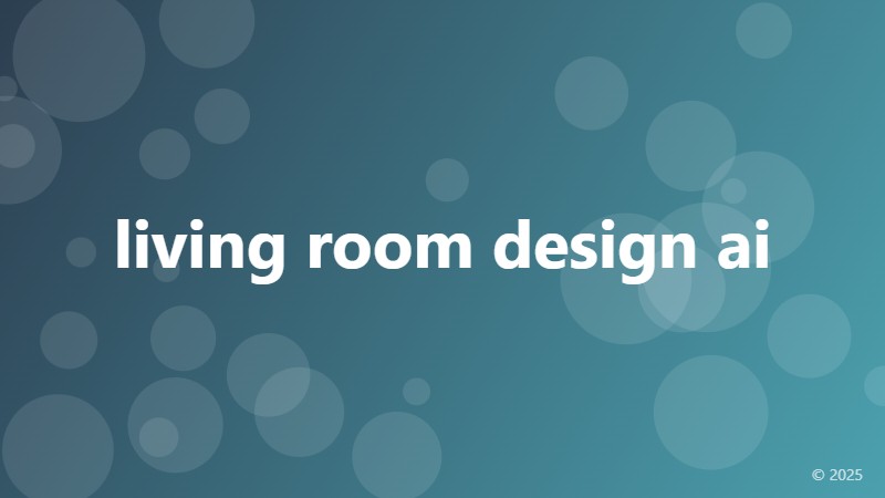 living room design ai