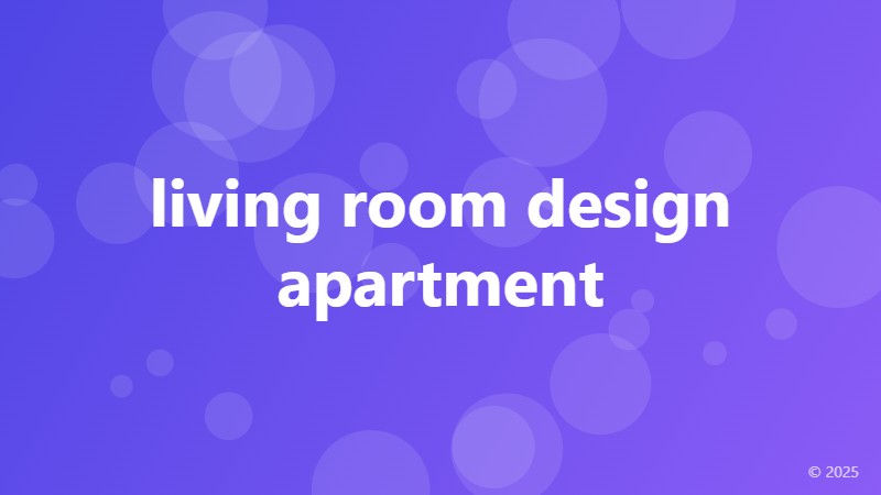 living room design apartment