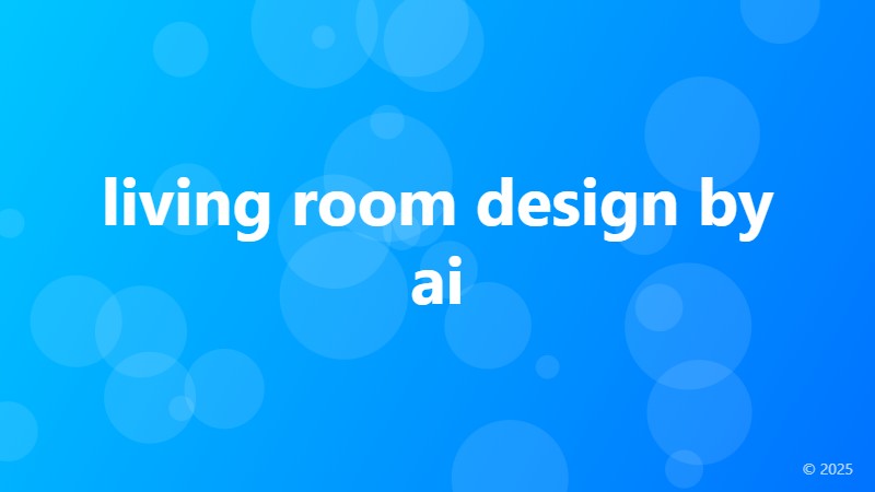 living room design by ai