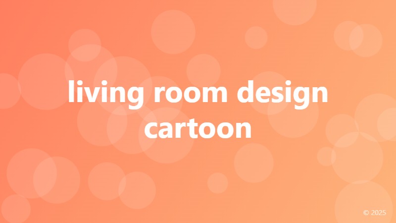 living room design cartoon