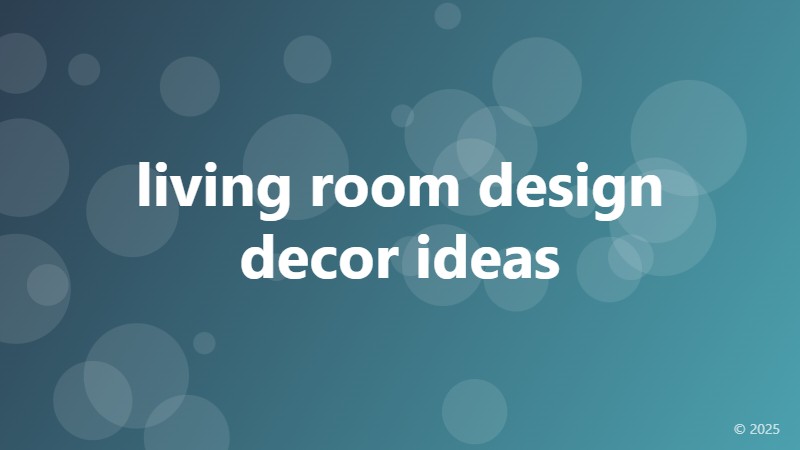 living room design decor ideas