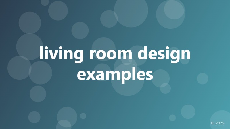 living room design examples