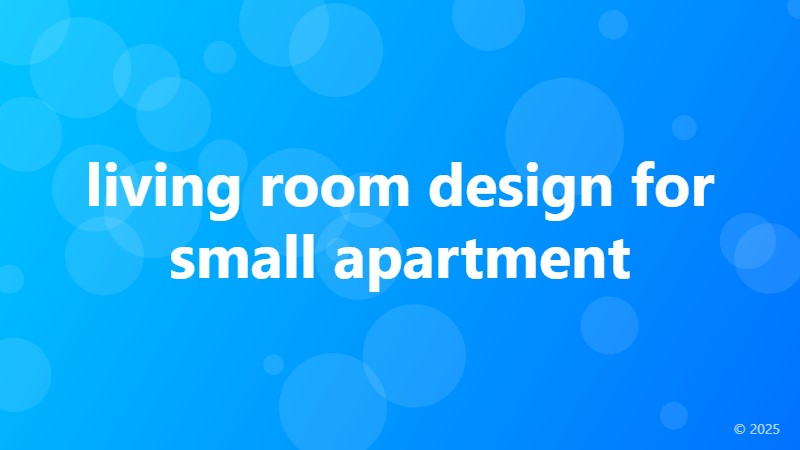 living room design for small apartment