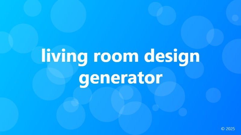 living room design generator