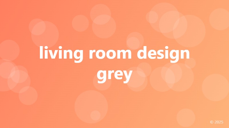 living room design grey