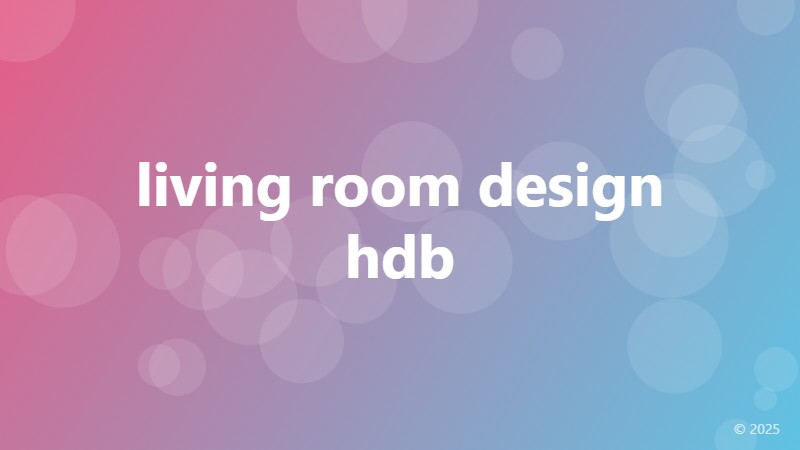 living room design hdb