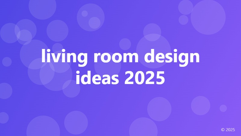 living room design ideas 2025