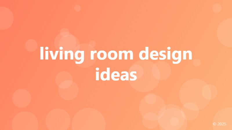 living room design ideas