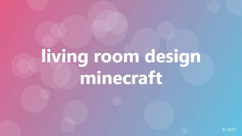 living room design minecraft