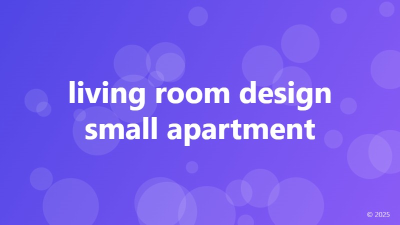 living room design small apartment