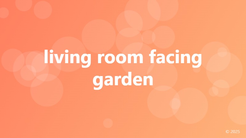 living room facing garden