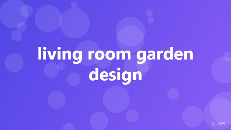 living room garden design