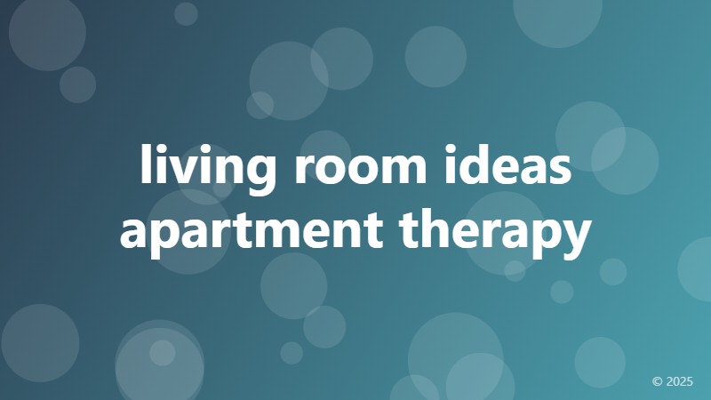 living room ideas apartment therapy