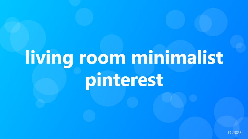 living room minimalist pinterest