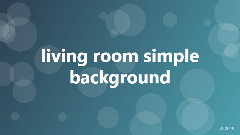 living room simple background