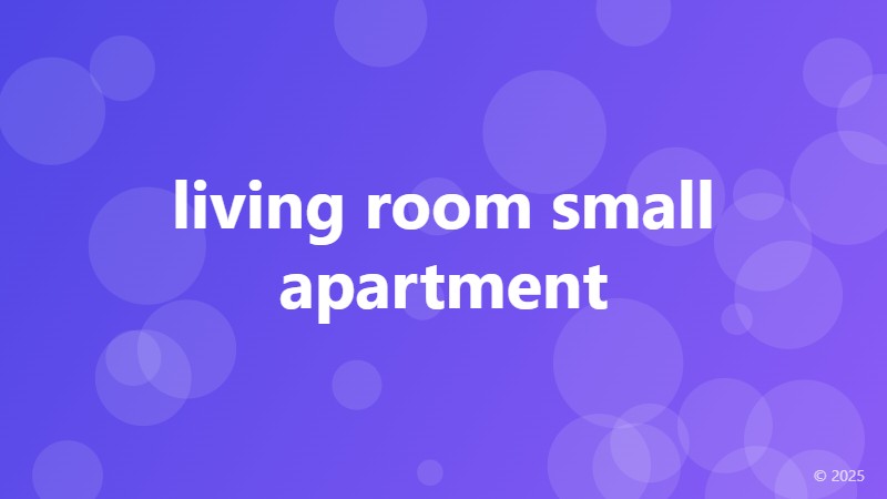 living room small apartment