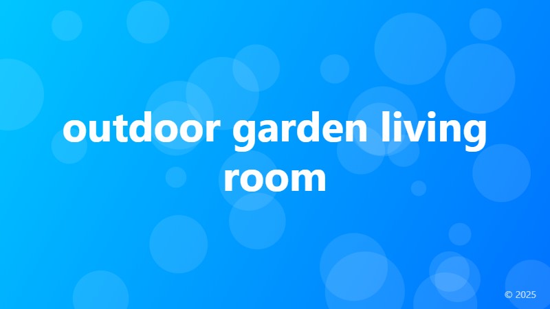 outdoor garden living room