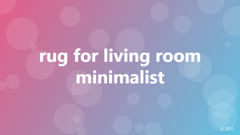 rug for living room minimalist