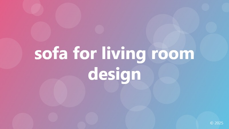 sofa for living room design